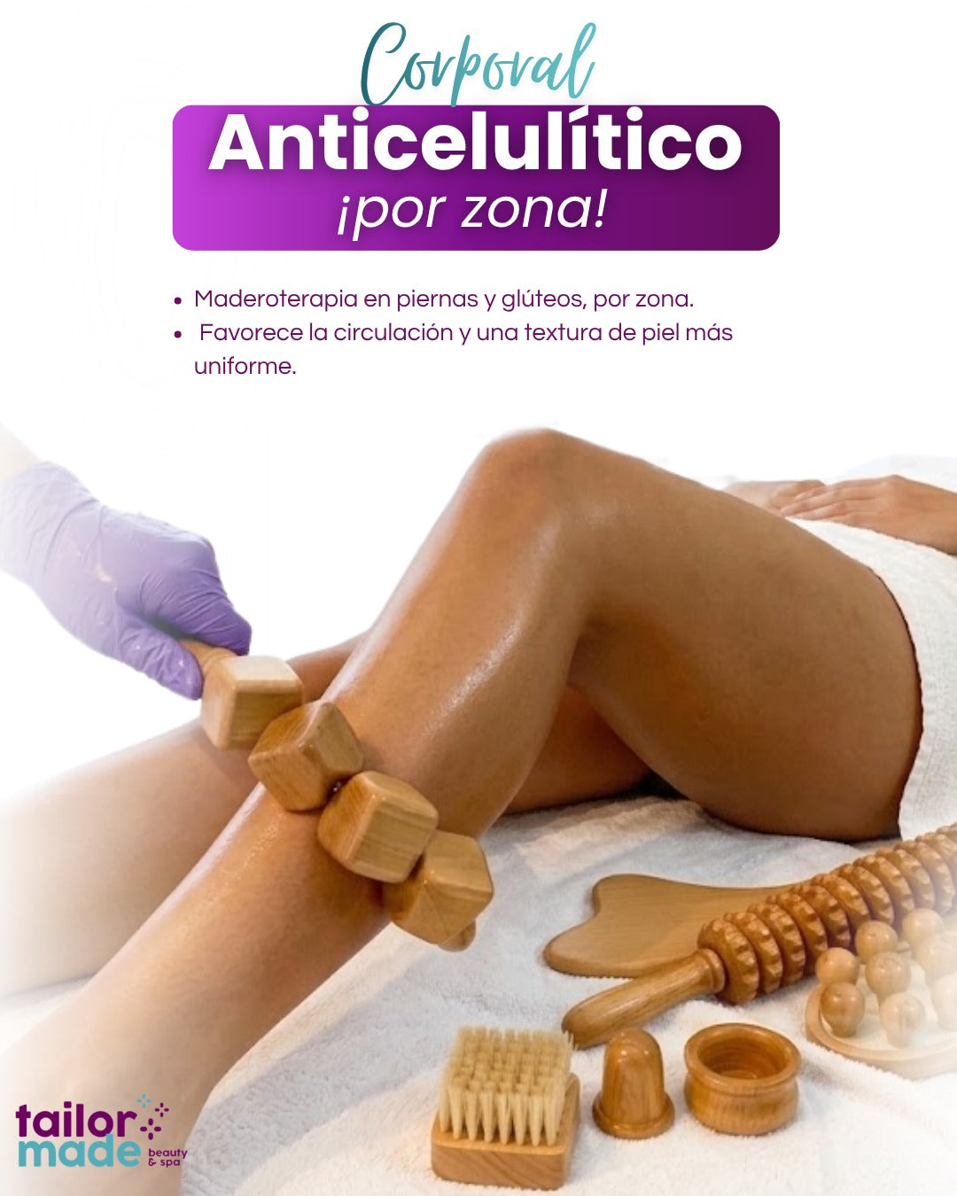 Anticelulítico por zona, 60 minutos