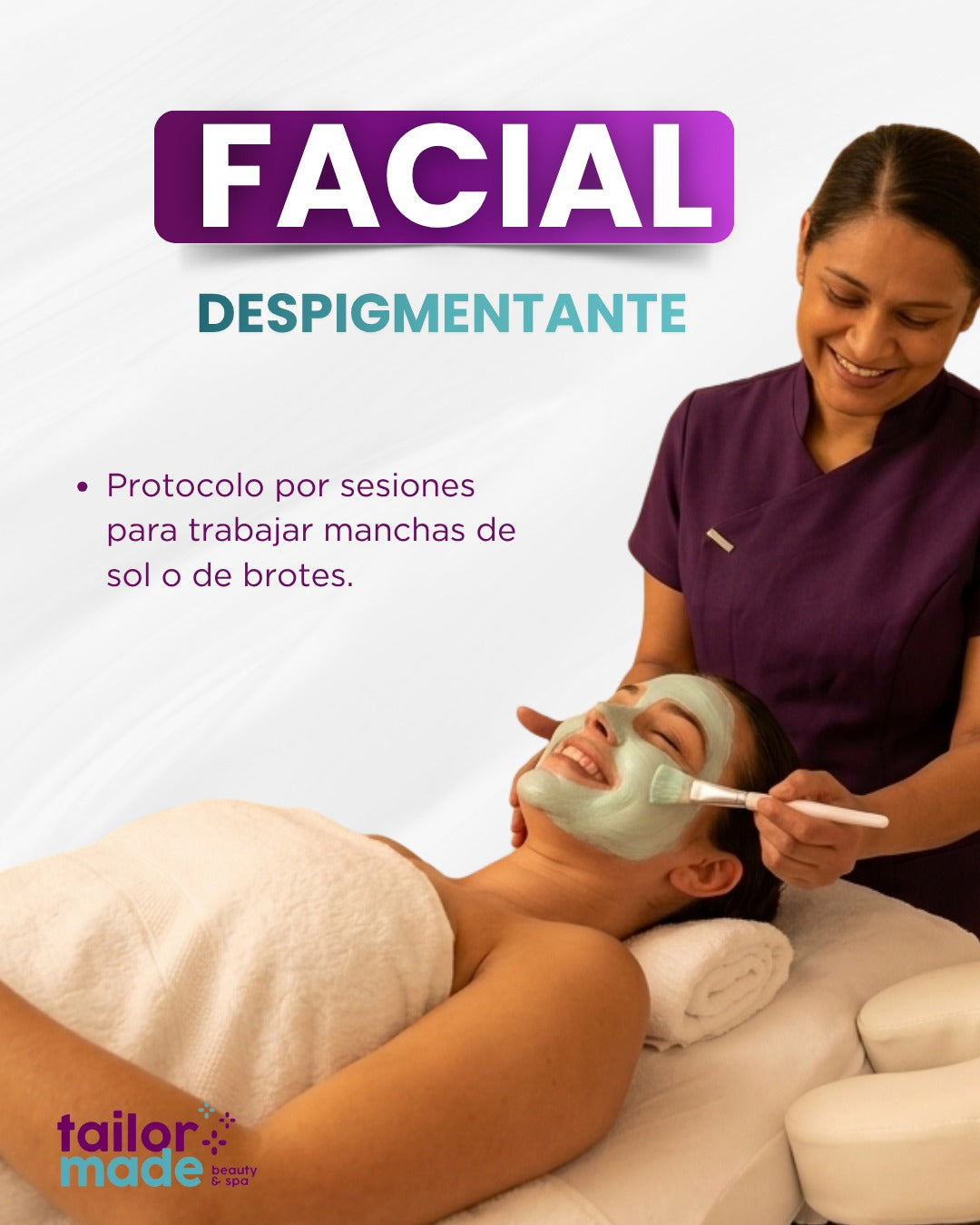 Facial despigmentante, 60 minutos