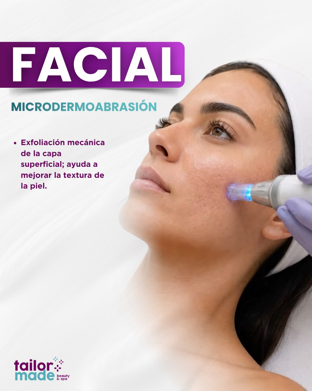 Facial con microdermoabrasión, 60 minutos
