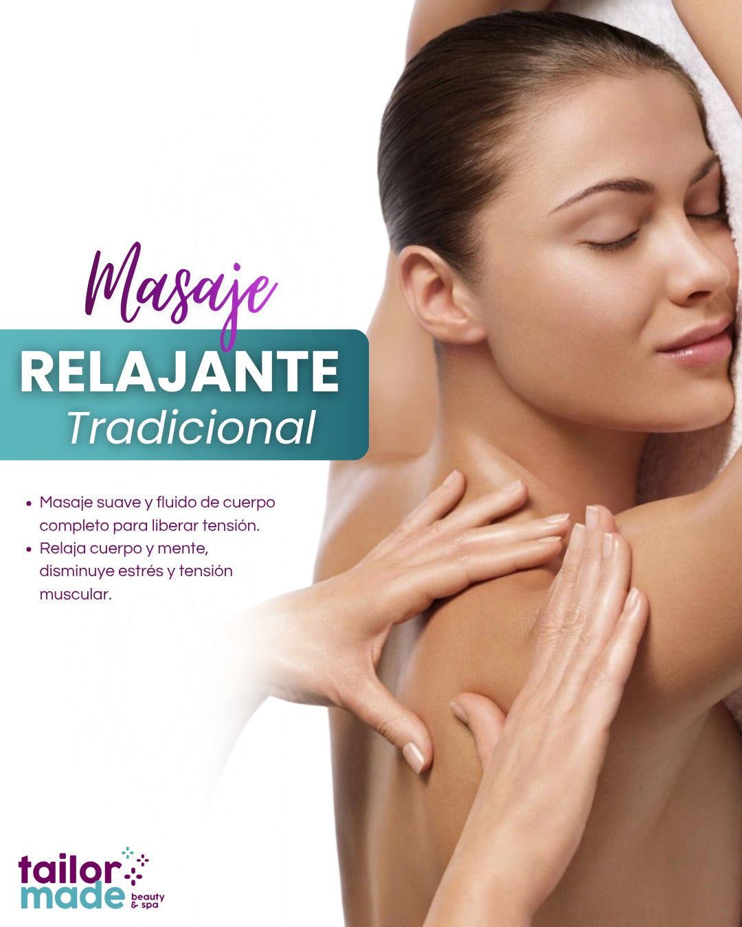 Masaje relajante tradicional, 50 minutos